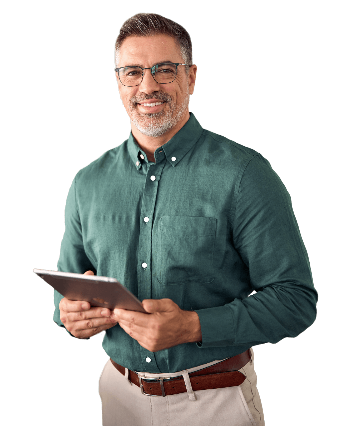 senior smiling businessman holding tablet standing 2023 11 27 05 17 22 utc2